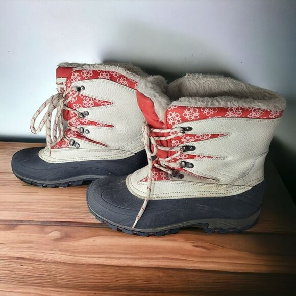 Kamik Winter Boots Womens US Size 9 Red Warm Thinsulate Snow - Picture 1 of 11